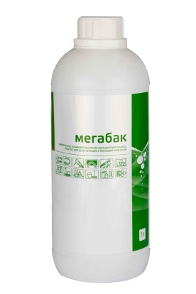Мегабак - универсальное дезинфицирующее и моющее средство (1л), EuroType / Китай